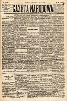 Gazeta Narodowa. 1882, nr 203