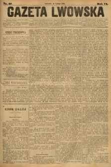 Gazeta Lwowska. 1884, nr 37