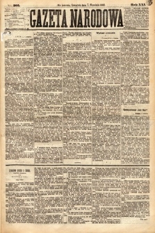 Gazeta Narodowa. 1882, nr 205