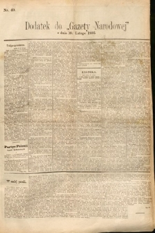 Gazeta Narodowa. 1895, nr 49