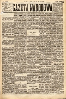 Gazeta Narodowa. 1882, nr 208