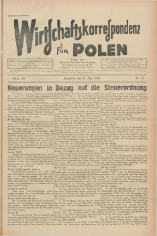 Wirtschaftskorrespondenz für Polen : Organ der „Wirtschaftlischen Vereinigung für Polnisch-Schlesien”. Jg.12, Nr. 19 (13 Juli 1935)