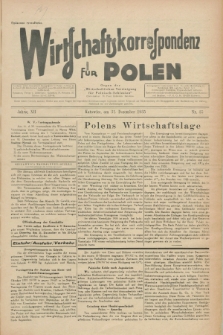 Wirtschaftskorrespondenz für Polen : Organ der „Wirtschaftlischen Vereinigung für Polnisch-Schlesien”. Jg.12, Nr. 35 (31 Dezember 1935)