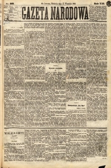 Gazeta Narodowa. 1882, nr 213
