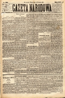 Gazeta Narodowa. 1882, nr 214