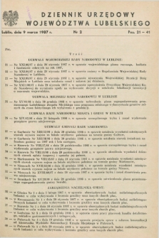 Dziennik Urzędowy Województwa Lubelskiego. 1987, nr 2 (9 marca)
