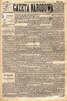 Gazeta Narodowa. 1882, nr 222