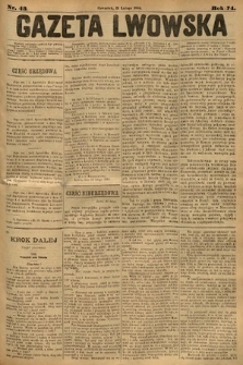 Gazeta Lwowska. 1884, nr 43