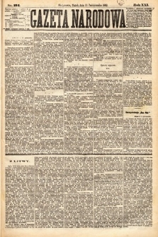 Gazeta Narodowa. 1882, nr 234