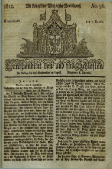 Correspondent von und fuer Schlesien. 1822, No. 98 (7 December)