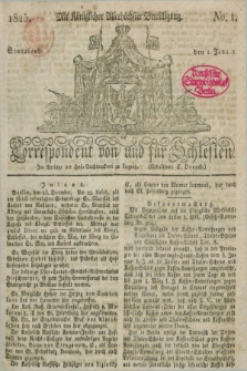 Correspondent von und fuer Schlesien. 1825, No. 1 (1 Januar) + dod.