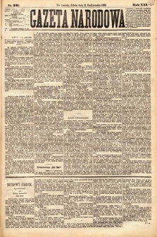 Gazeta Narodowa. 1882, nr 241