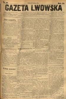 Gazeta Lwowska. 1884, nr 47