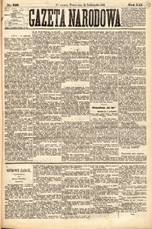 Gazeta Narodowa. 1882, nr 243