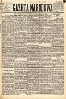 Gazeta Narodowa. 1882, nr 244