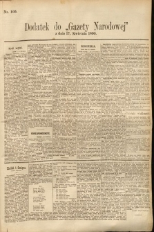 Gazeta Narodowa. 1895, nr 105