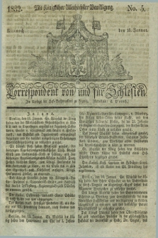Correspondent von und fuer Schlesien. 1832, No. 5 (18 Januar) + dod.