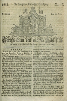 Correspondent von und fuer Schlesien. 1832, No. 47 (13 Juni) + dod.