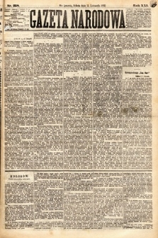 Gazeta Narodowa. 1882, nr 258