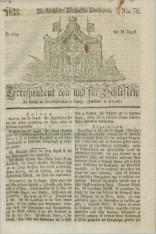 Correspondent von und fuer Schlesien. 1833, No. 70 (30 August)