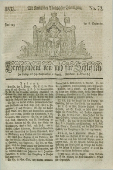 Correspondent von und fuer Schlesien. 1833, No. 72 (6 September)