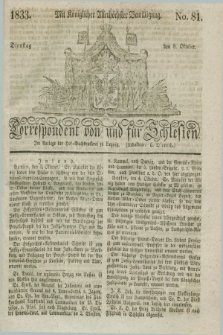 Correspondent von und fuer Schlesien. 1833, No. 81 (8 Oktober) + dod.