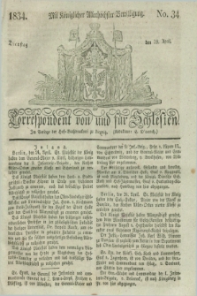 Correspondent von und fuer Schlesien. 1834, No. 34 (29 April) + dod.