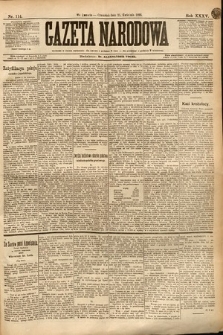 Gazeta Narodowa. 1895, nr 114