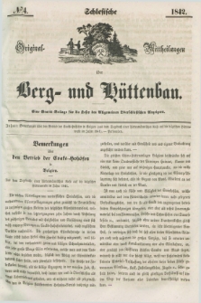 Schlesische Original - Mittheilungen über Berg- und Hüttenbau. 1842, № 4 ([20 Juli])