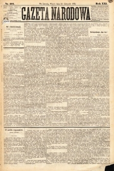 Gazeta Narodowa. 1882, nr 272