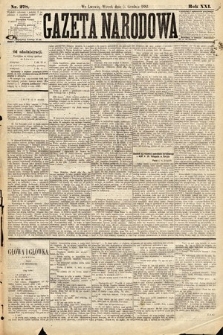 Gazeta Narodowa. 1882, nr 278