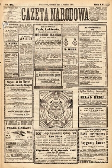 Gazeta Narodowa. 1882, nr 285