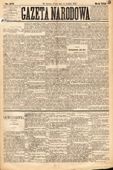 Gazeta Narodowa. 1882, nr 287