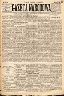 Gazeta Narodowa. 1882, nr 289