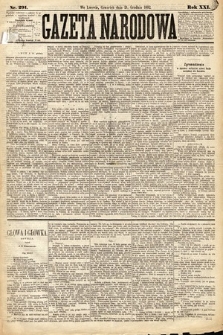 Gazeta Narodowa. 1882, nr 291