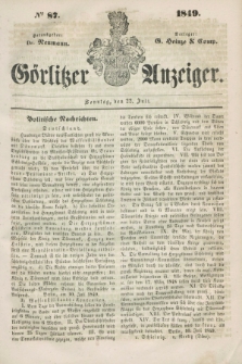 Görlitzer Anzeiger. 1849, № 87 (22 Juli)