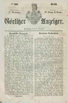 Görlitzer Anzeiger. 1849, № 99 (19 August) + dod.