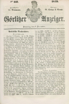 Görlitzer Anzeiger. 1849, № 147 (9 December)
