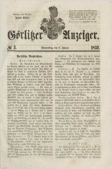 Görlitzer Anzeiger. [Bd.1], № 3 (8 Januar 1852) + dod.