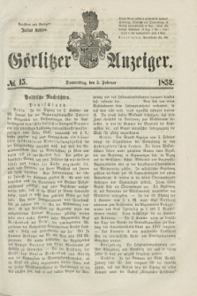 Görlitzer Anzeiger. [Bd.1], № 15 (5 Februar 1852) + dod.