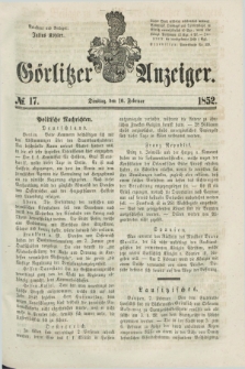 Görlitzer Anzeiger. [Bd.1], № 17 (10 Februar 1852) + dod.