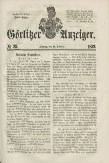 Görlitzer Anzeiger. [Bd.1], № 23 (24 Februar 1852)
