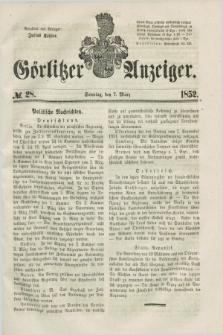 Görlitzer Anzeiger. [Bd.1], № 28 (7 März 1852) + dod.