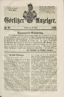 Görlitzer Anzeiger. [Bd.1], № 38 (30 März 1852)