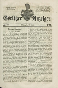 Görlitzer Anzeiger. [Bd.1], № 46 (20 April 1852)