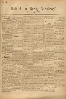 Gazeta Narodowa. 1895, nr 187