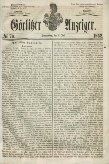 Görlitzer Anzeiger. [Bd.2], № 79 (8 Juli 1852) + wkładka