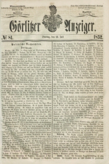 Görlitzer Anzeiger. [Bd.2], № 81 (13 Juli 1852)