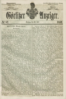 Görlitzer Anzeiger. [Bd.2], № 87 (27 Juli 1852)