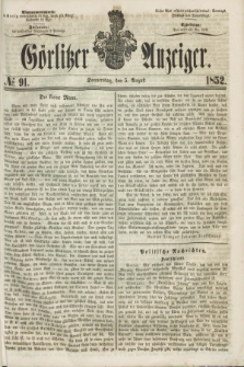 Görlitzer Anzeiger. [Bd.2], № 91 (5 August 1852)
